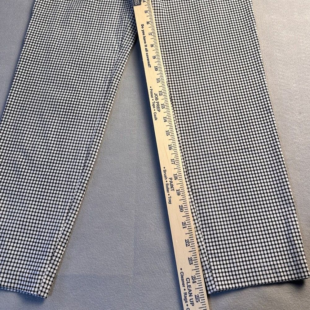Tribal Plaid Jegging Black and White Size 4 - Picture 2 of 6